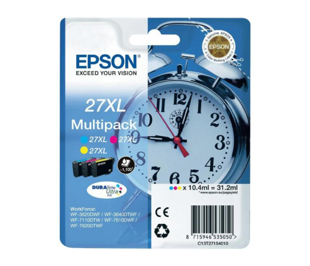 Epson T2715 zestaw tuszów CMY 3x1100str. - 238864 - zdjęcie